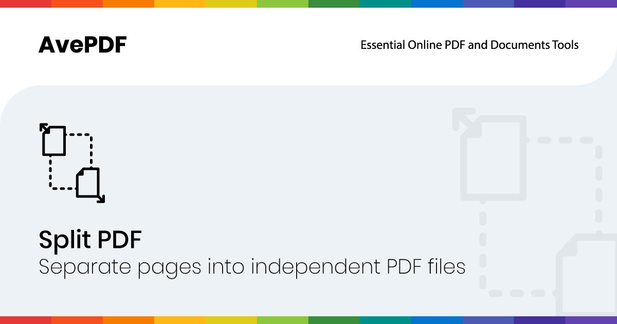 Split PDF, Extract PDF pages online